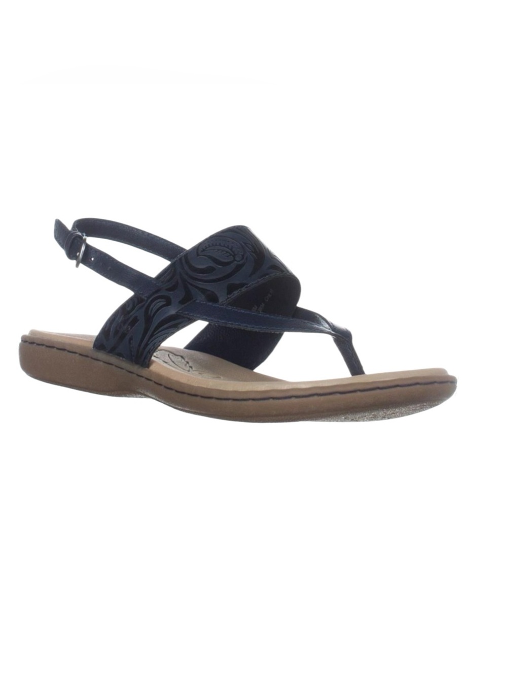 Womens B.O.C. Born Sharin Slingback Wedge Sandals, Black Size 7